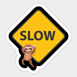 Slow Sloth Shuffle Sticker